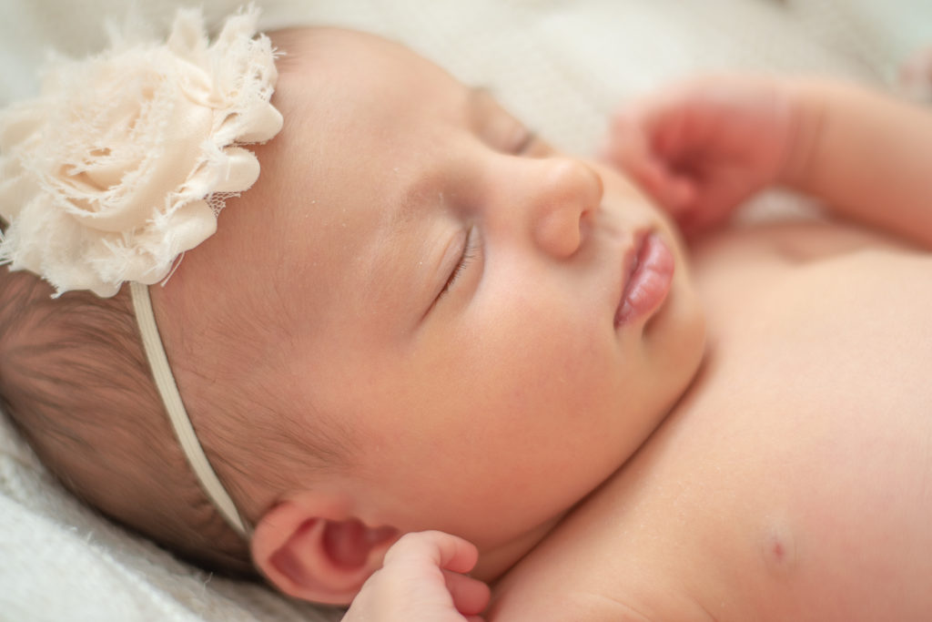 Newborn girl photo session in Canton, CT | Sharon Leger Photography