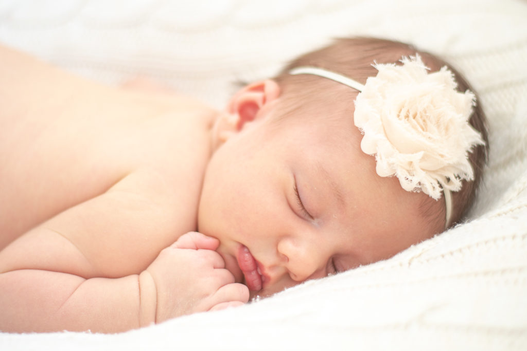 Newborn girl photo session in Canton, CT | Sharon Leger Photography