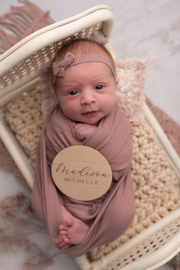 Baby girl at CT newborn session | Sharon Leger Photography | Canton, CT Newborn and Family Photographer