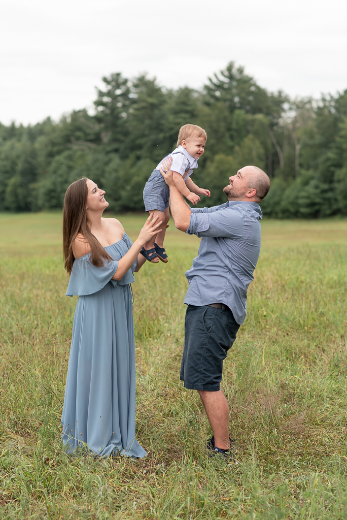 Sunset family field session in Simsbury, CT || Sharon Leger Photography