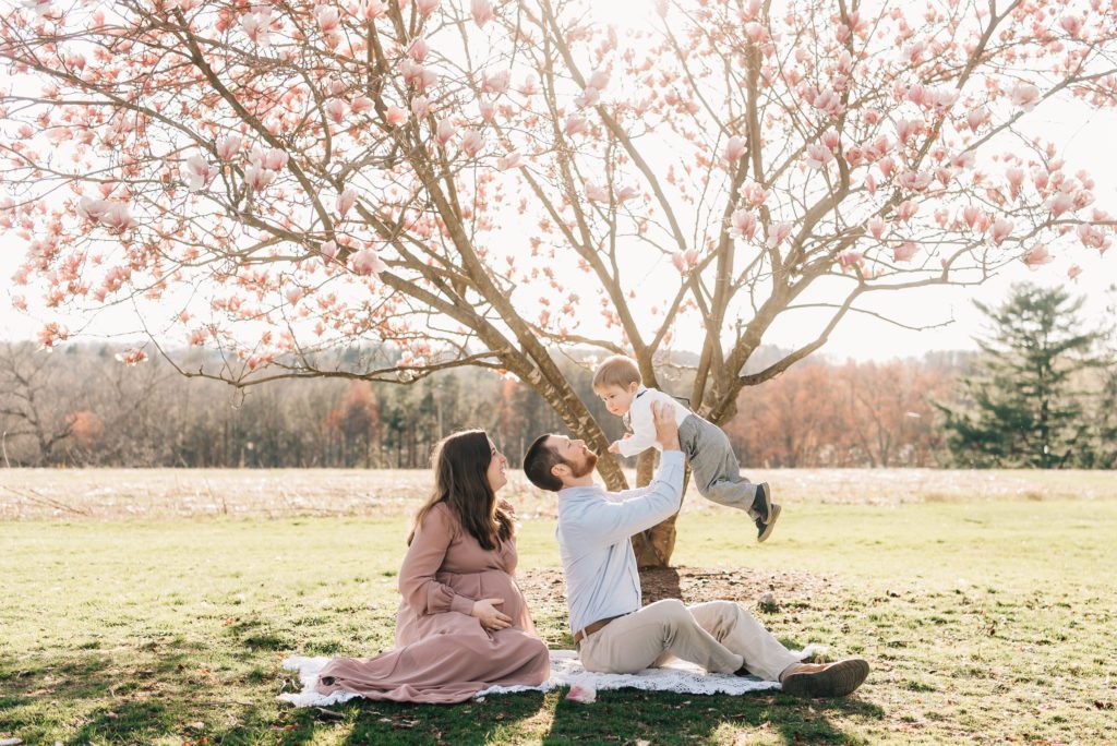 Spring Blossom Maternity Session | Sharon Leger Photography | West Hartford, Connecticut | Newborn and Family Photography