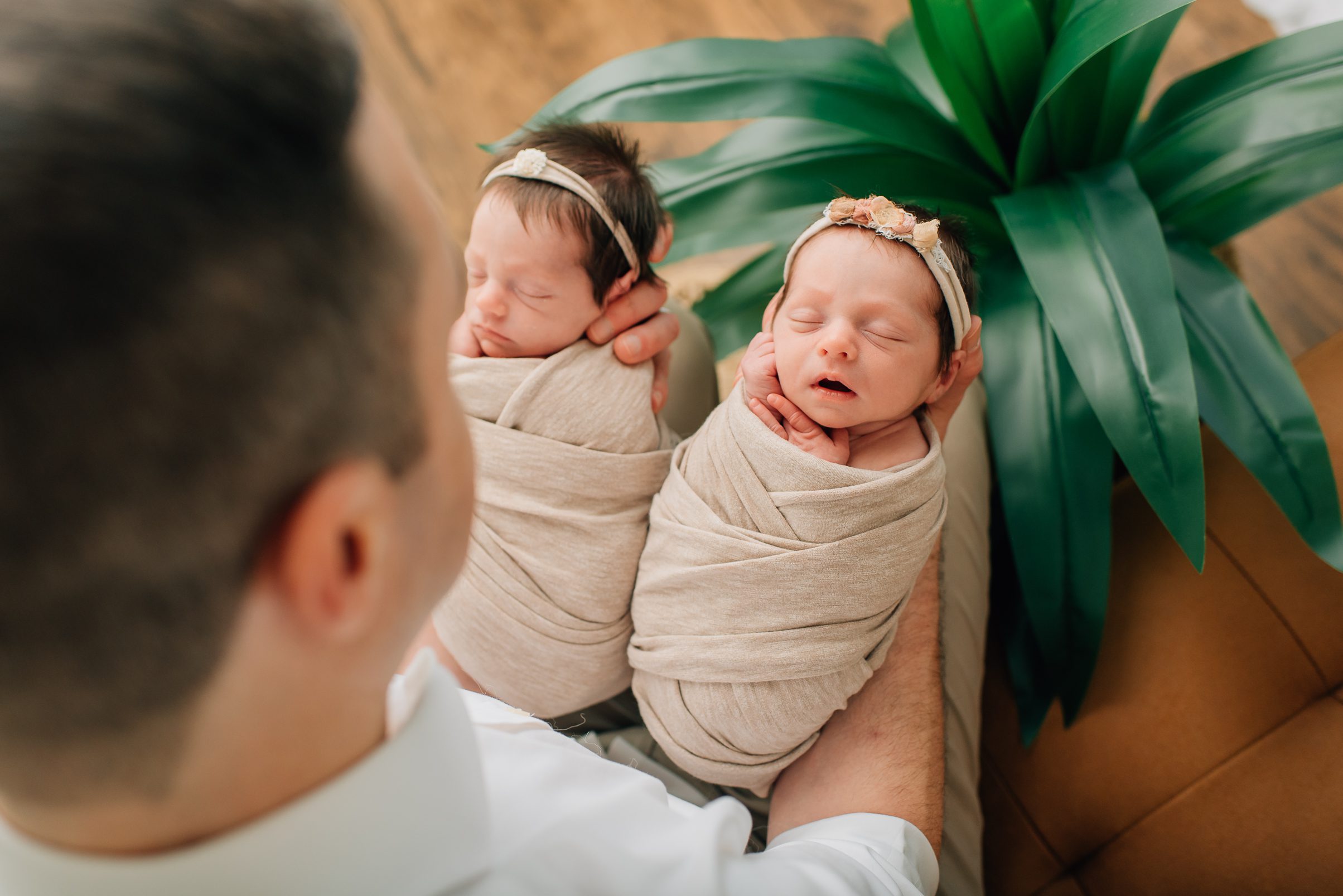 Newborn Twin Girls Photo Shoot | Canton CT Newborn Photography