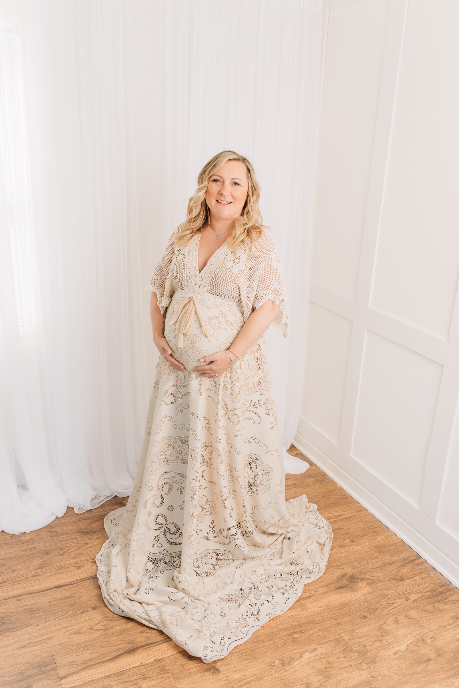 In-Studio Lifestyle Maternity Session | CT Newborn & Family Photographer