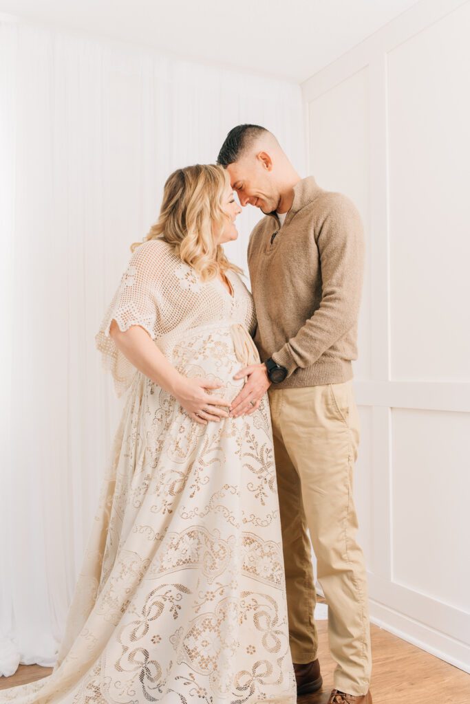 In-Studio Lifestyle Maternity Session | CT Newborn & Family Photographer