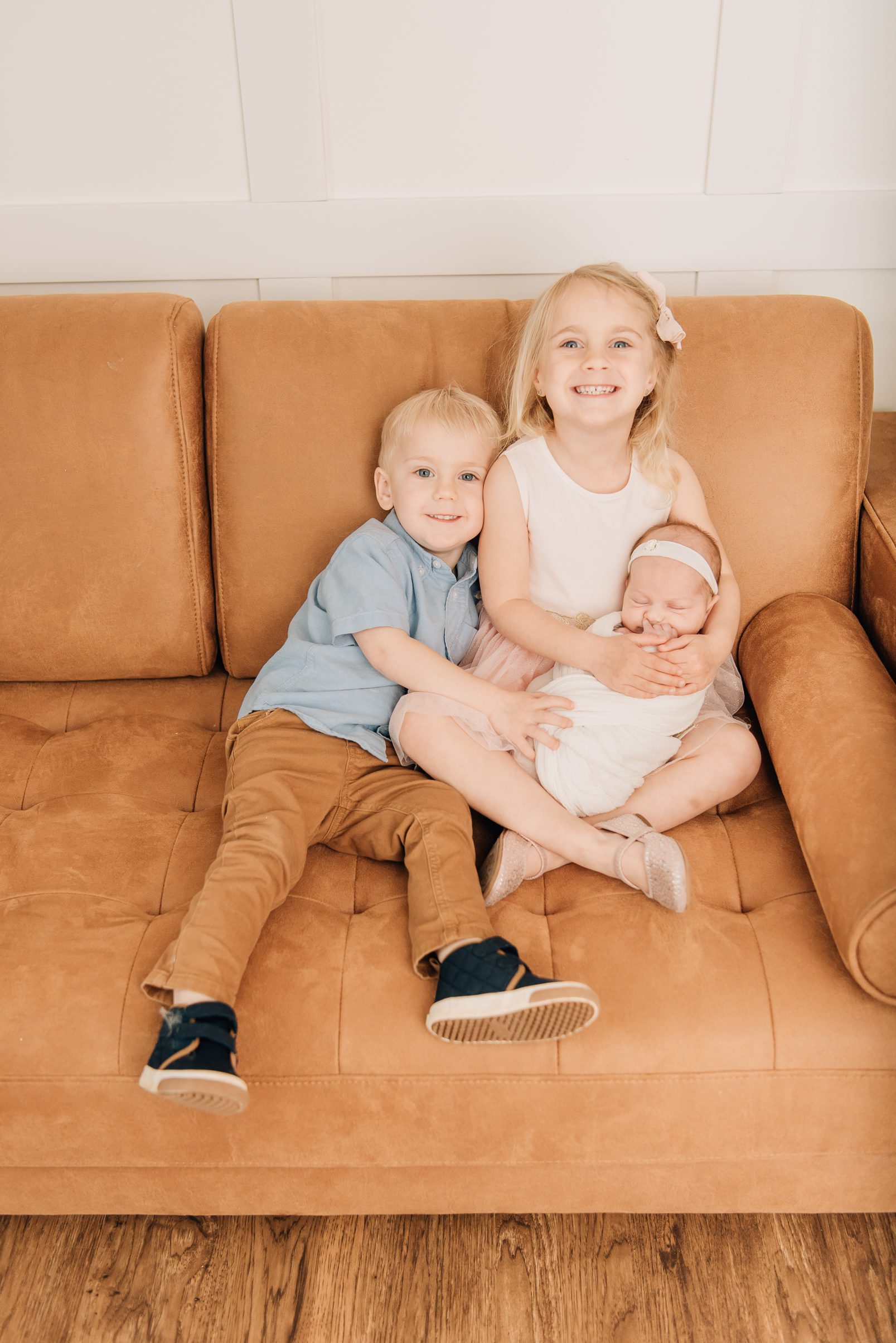 In-Studio Newborn Session with Siblings | Canton, CT