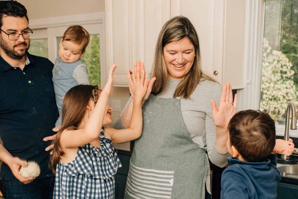 In-Home Family Session | Baking Bread