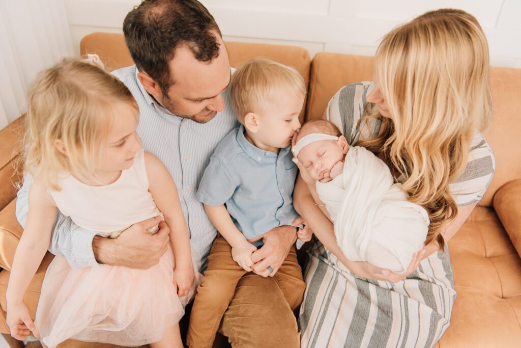 In-Studio Newborn Session with Siblings | Canton, CT