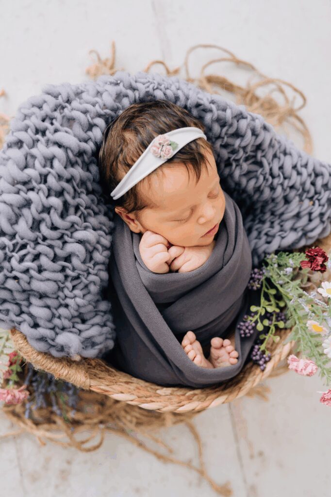 CT Spring Studio Newborn Portraits | CT Newborn Photographer