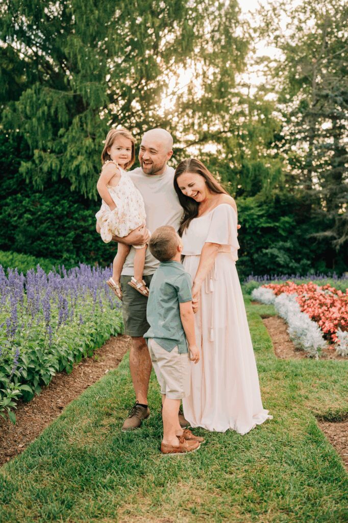 Summer Golden Hour Family Session at Elizabeth Park | West Hartford CT Family Photographer
