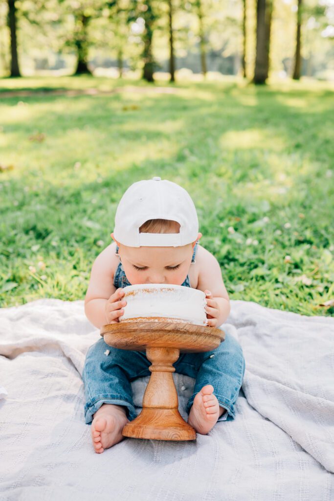 Family Cake Smash at Elizabeth Park | Canton CT Cake Smash Photographer